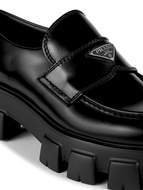 Prada Monolith 55mm Leather Loafers 